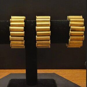 38 Special Bullet Shell Bracelet – Pearl, Lava Stone & Crystal Beaded